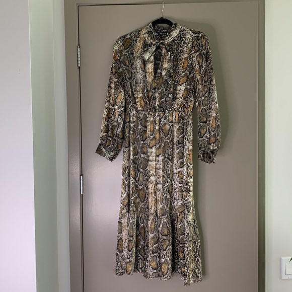 Snakeskin Print Dress - Picture 3 of 8